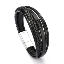 Load image into Gallery viewer, Classic Men&#39;s Genuine Leather Bracelet - Timeless Style and Quality
