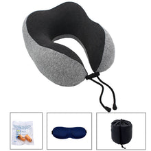 Load image into Gallery viewer, New U-Shaped Pillow Storage Memory Foam Travel Pillow
