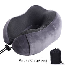 Load image into Gallery viewer, New U-Shaped Pillow Storage Memory Foam Travel Pillow
